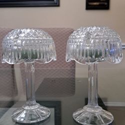 Vintage Shannon Crystal Candle Lamp