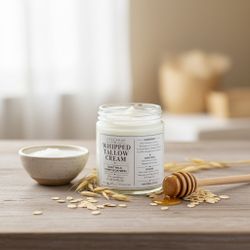 Whipped Tallow Cream — Face Cream 2 oz — Unscented