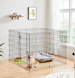 34inch Foldable Metal Pet Playpen/ foldable dog cage