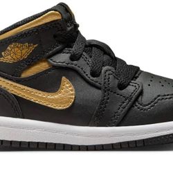Jordan 1 Metallic Gold Black