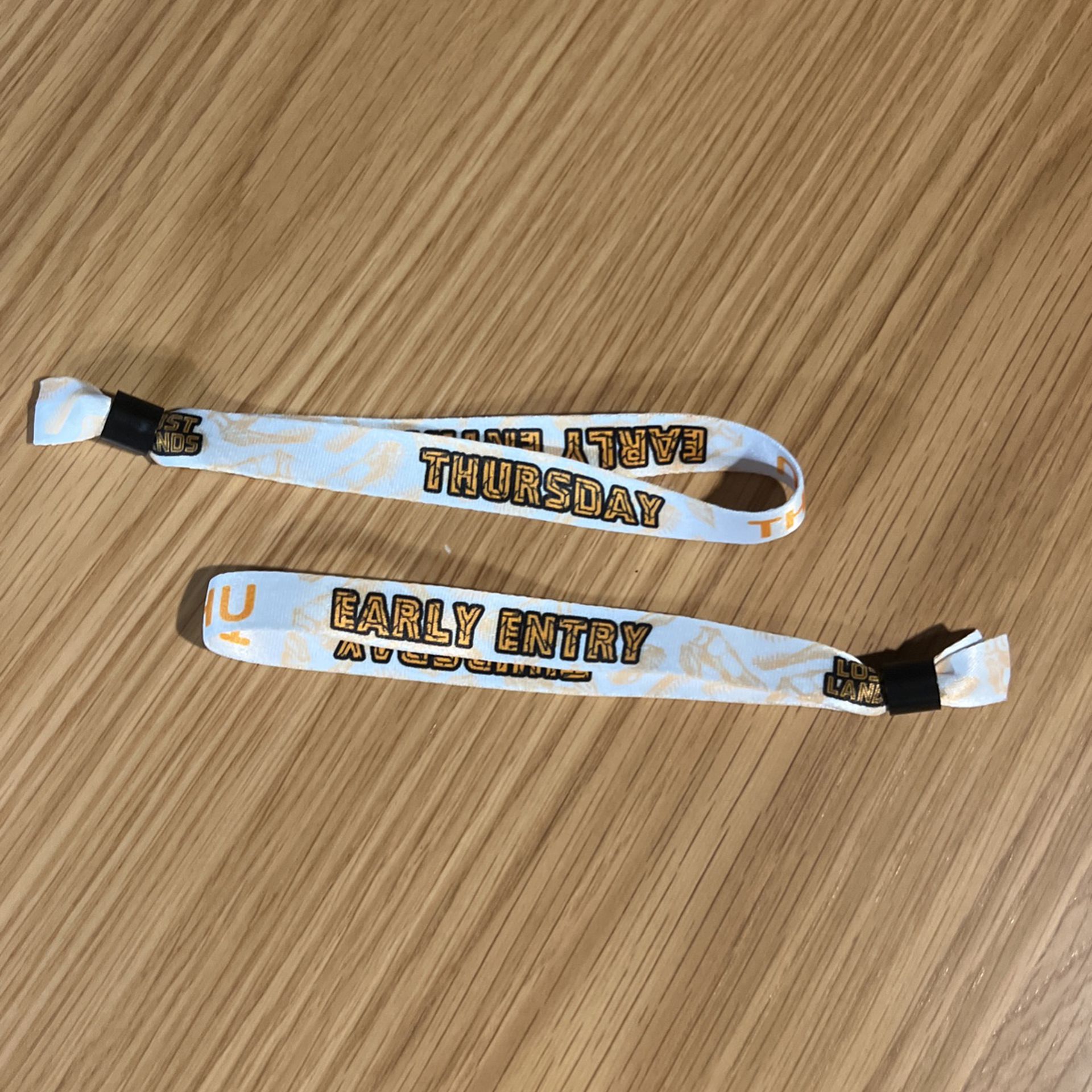 Lost Lands Early Entry Wristbands X2 $75 Each