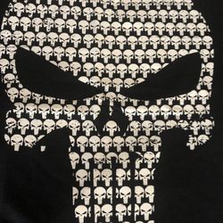 New black punisher men shirt