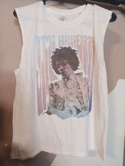 Jimi Hendrix Graphic Muscle Tank Top