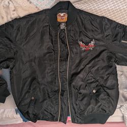 Vintage Harley Davidson Racing Jacket, size Medium