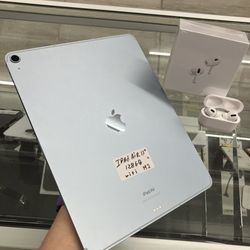 Blue Apple iPad Air 13” Free Headphones, $50 Down W/approval