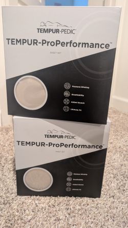 Tempur  Pro performance sheet set sandstone color