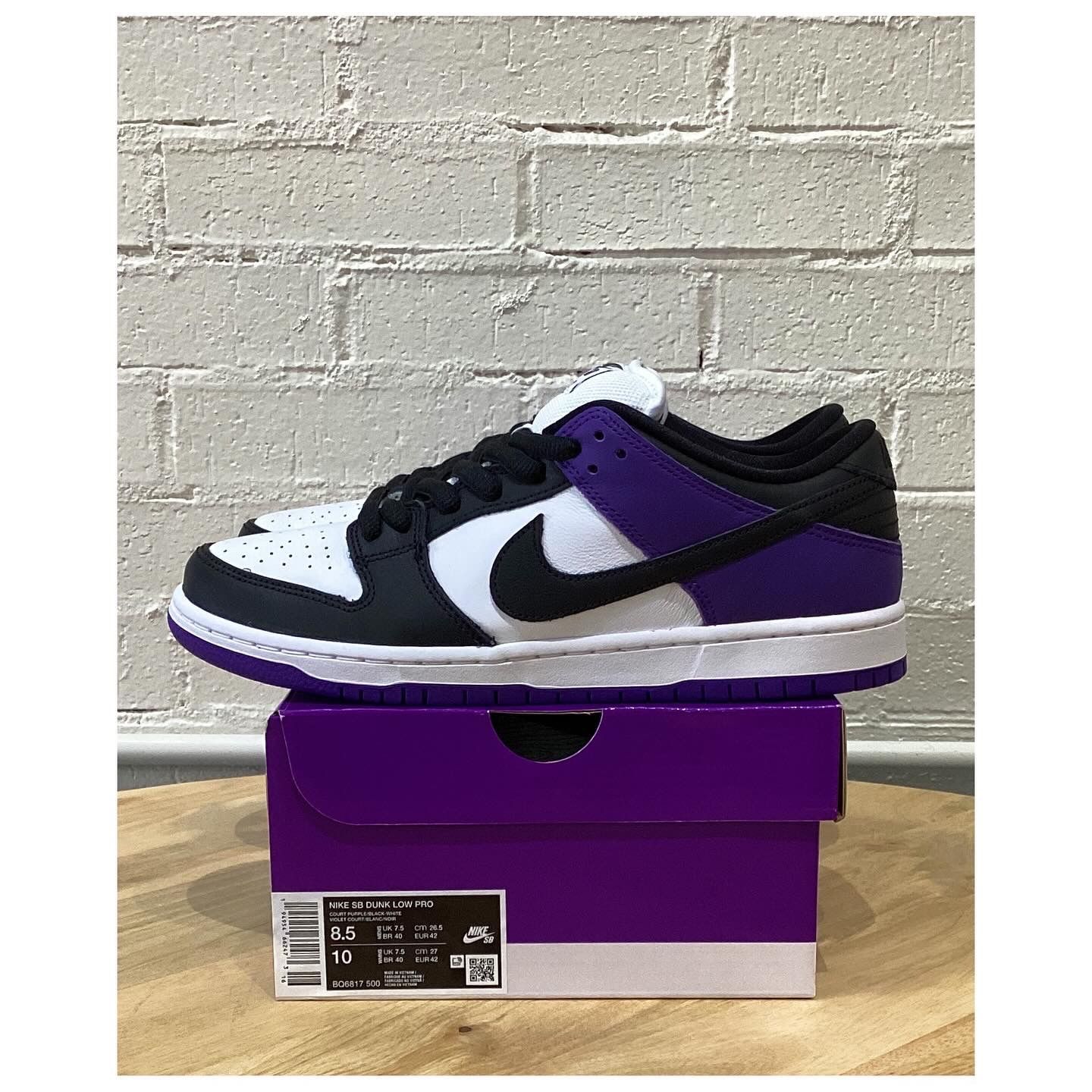 Nike SB Dunk Low ‘Court Purple’ Sizes — 6.5, 7, 8.5 10.5, 11, 12 & 13