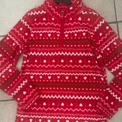 Girl Clothes Size 12 Pullover Fleece Jacket 