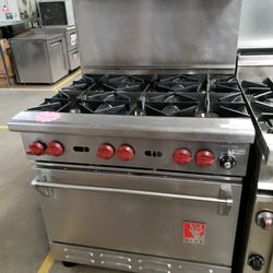 Used Wolf 36"L Range With 6 Burners N Standard Oven Natural Gas