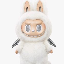 Authentic Large POP MART Labubu “Angel in Clouds” Figure – Approx. 22.8″ Tall