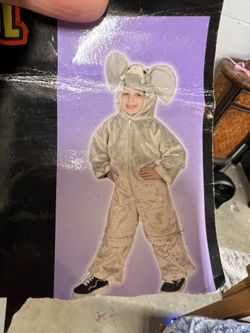 Kids Elephant Halloween Costume Size Medium 8-10