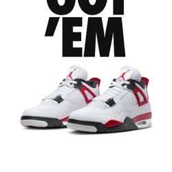 Jordan 4 Red Cement Mens 11 