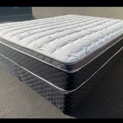 Queen Bamboo Orthopedic Pillow Top Mattress And Box spring