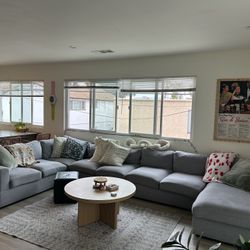 Large Grey Sectional Couch