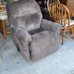 Plush rocker recliner