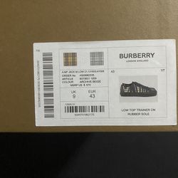 Burberry converse size 9UK 10.5US