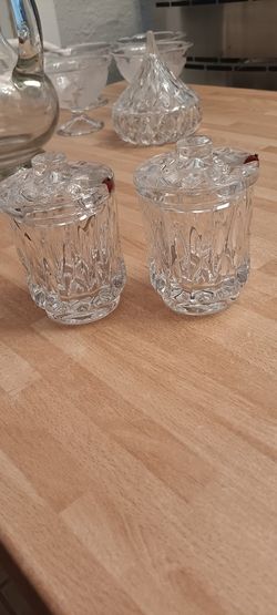 Crystal Sugar And Creamer Set