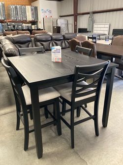 Dining set. Black. New! Please read description ⬇️