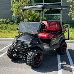 BLACK CLUB CAR GOLF CART FULLY LOADED STREET 