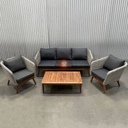 Premium Outdoor Rattan Couch Patio Furniture Set