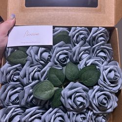 Dusty Blue Artificial Flowers