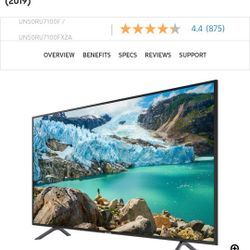 Samsung " Class RU7100 Smart 4K UHD TV (2019)