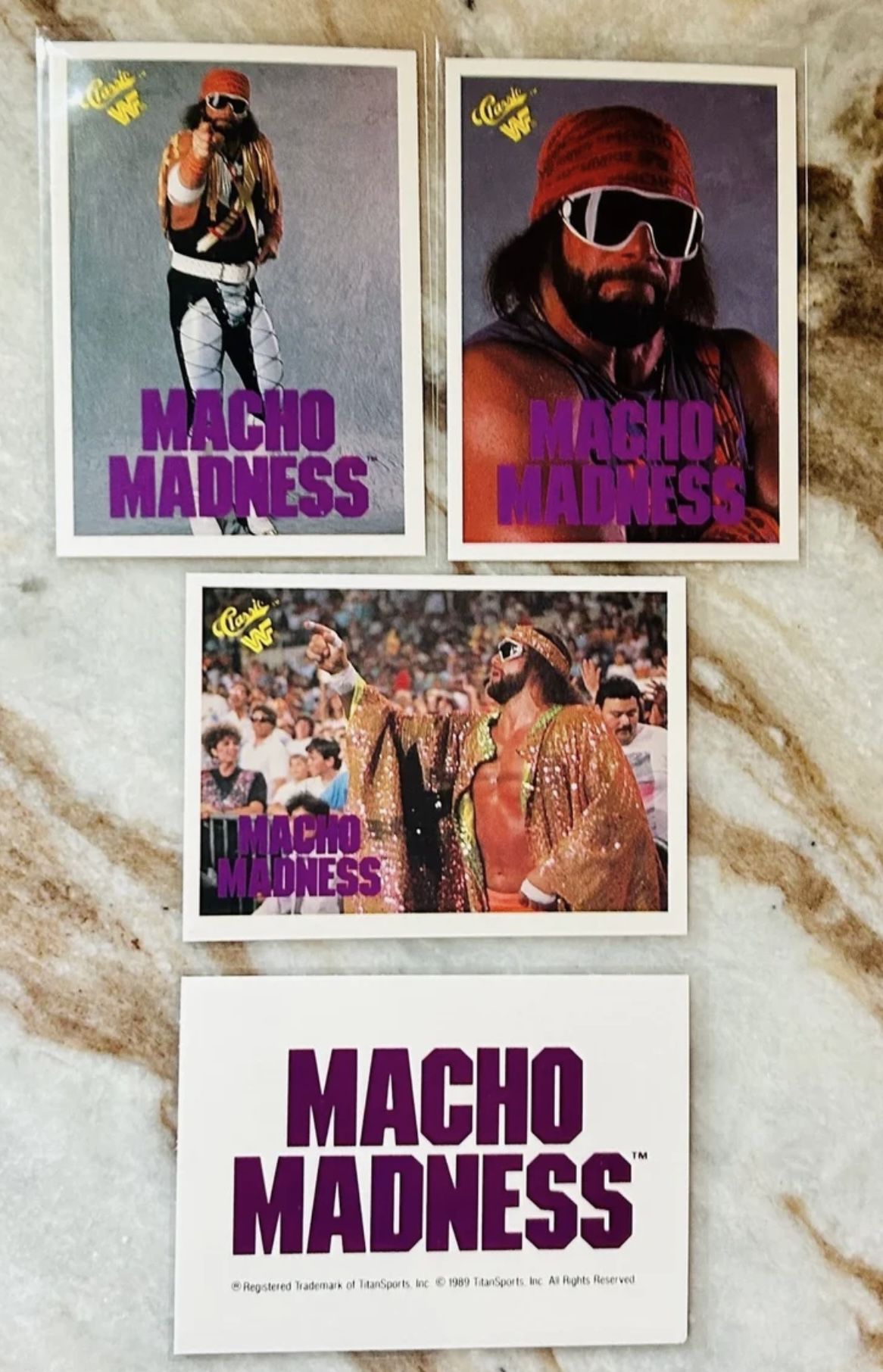 WWE 1989 WWF Classic Macho Man Randy Savage Wrestling Trading Card Lot