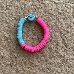 Pink and blue bracelet
