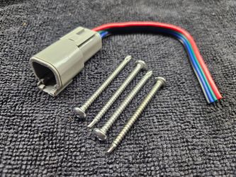 2x Male Plug For Kicker Marine Speaker with 8 Stainless Steel Screws