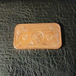 1 Ounce Copper Bar $45 Trump Bill