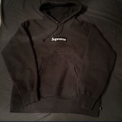 Black Supreme Box Logo Hoodie