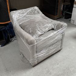 Grey swivel Accent Chair