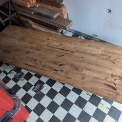 Butcher Block Counter Desktop