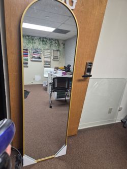 Gold Arched Full - Length Floor Mirror - Target