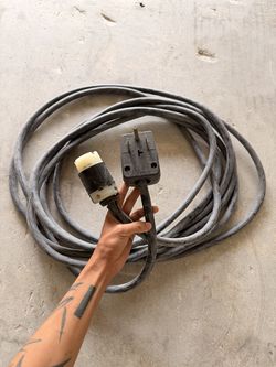 Heavy-Duty 50ft Shop Extension Cord — 20A Twist-Lock to 30A/50A 250V Plug