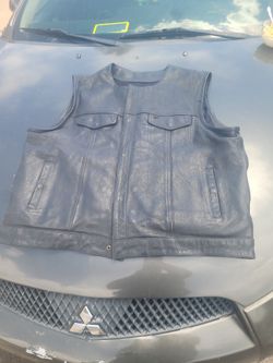 Cowhide Leather Riding Vest