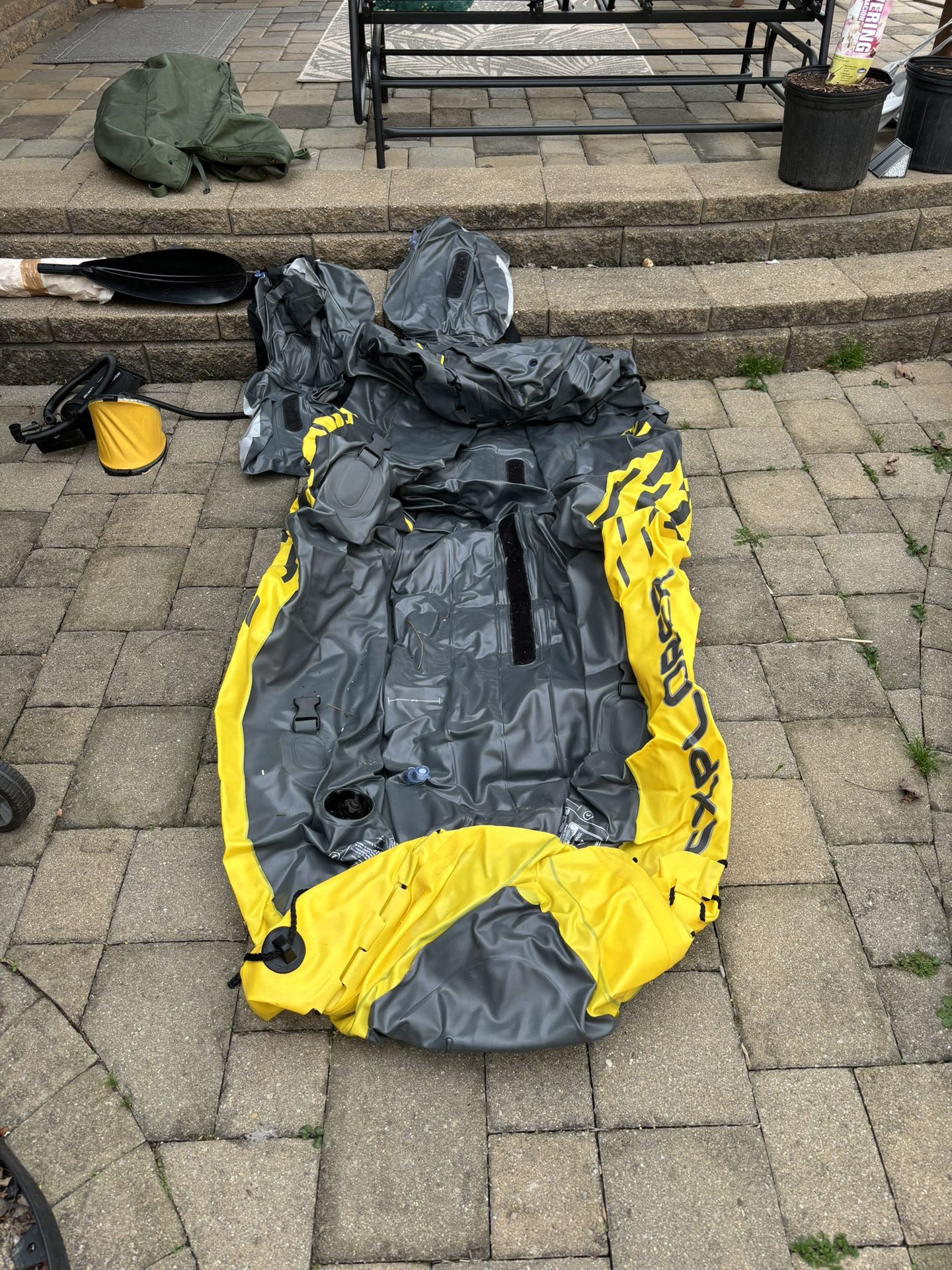 Inflatable Kayak With Paddles