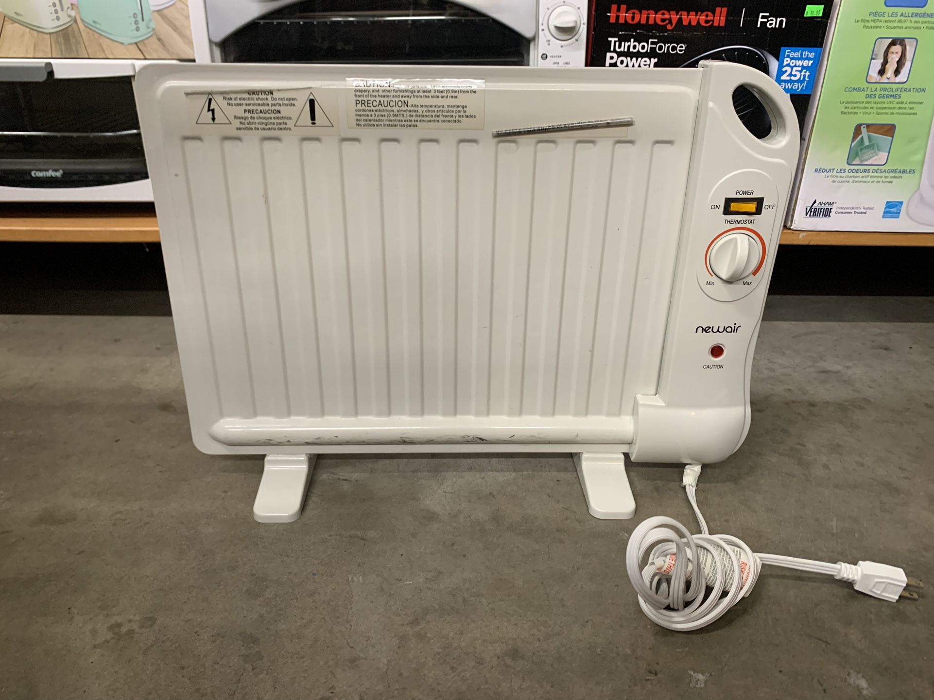 LIKE NEW NewAir Portable Heater - 400-watt Under Desk Heater with Slim Fit Design and Silent