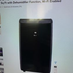 LG Portable a/c Black 10000 BTU NEW 