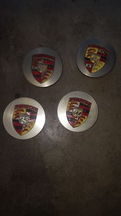 Porsche wheel center caps