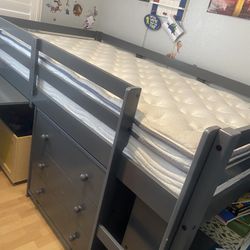 Bed Frame With Drawer And Desk 