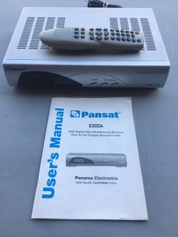 Pansat 2300A Digital Satellite Receiver