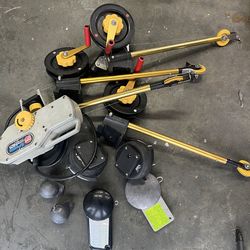 Penn down rigger with attachments and down rigger balls