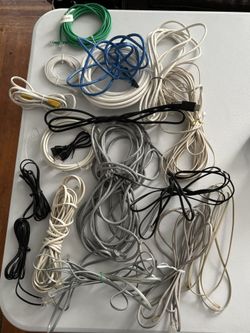 A Bunch Of Wires And Cables Shoot Me Your Best Offer!