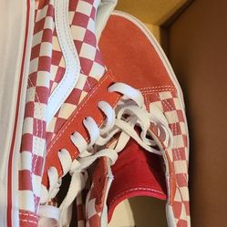 Red Checkered Mens Vans