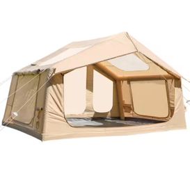 12 x 8 ft. Beige Inflatable Camping Tent