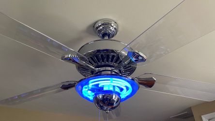 Neon ceiling fan!