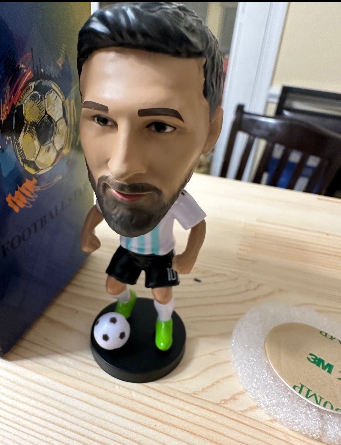 Car Dashboard bubblehead Figurine(Messi )soccer superstar
