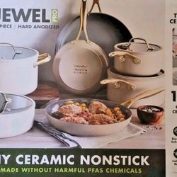 GreenPan Jewel Pro 11-Piece Cookware Set Hard Anodized Nonstick 