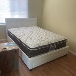 Queen Complete Bed With Bamboo Mattress Only $400 Full Size $385